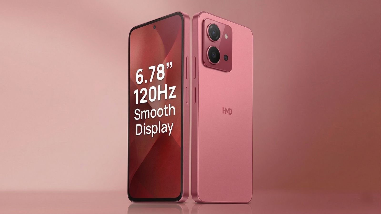 HMD Crest 2 Pro front and back red design