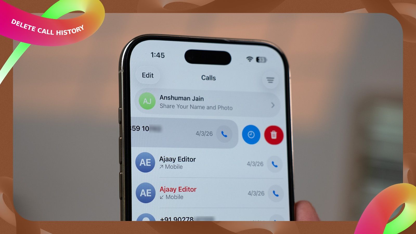 How to Delete Call History on iPhone (2026 Guide) thumbnail