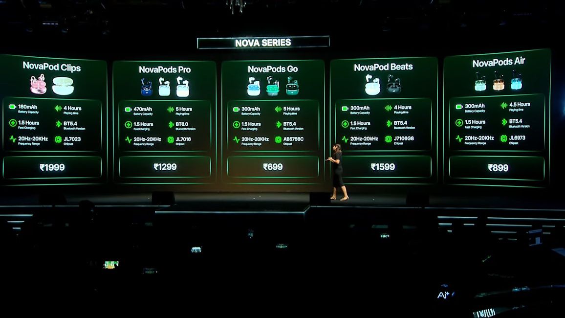 Ai+ NovaPods Beats and NovaPods Air details and pricing Ai+ NovaPods Beats and NovaPods Air details and pricing