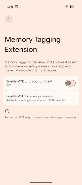 Memory Tagging Extension (MTE)  spotted inside One UI 9