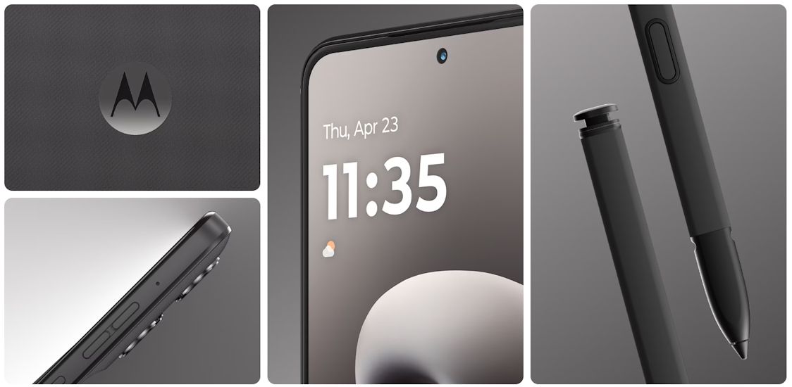 Moto g Stylus 2026 coal smoke design showcased Moto g Stylus 2026 coal smoke design showcased