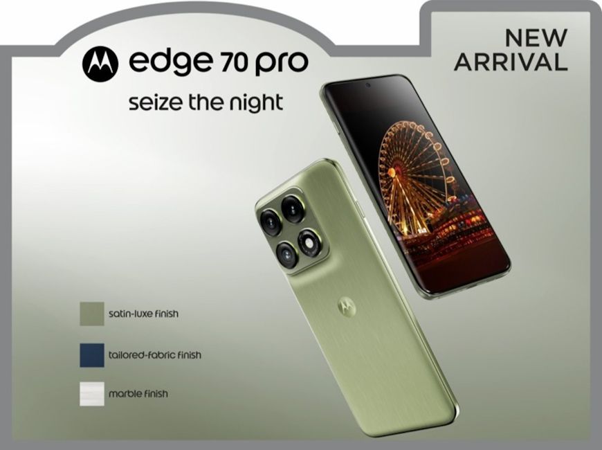 Motorola Edge 70 Pro green colour option