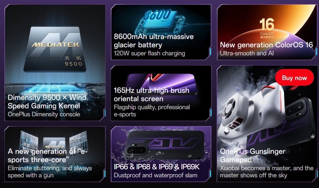 OnePlus Ace 6 Ultra specifications and features