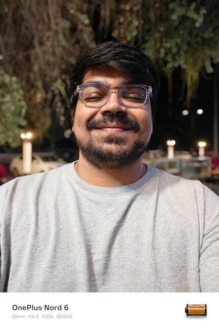 OnePlus Nord 6 portrait night selfie OnePlus Nord 6 portrait night selfie
