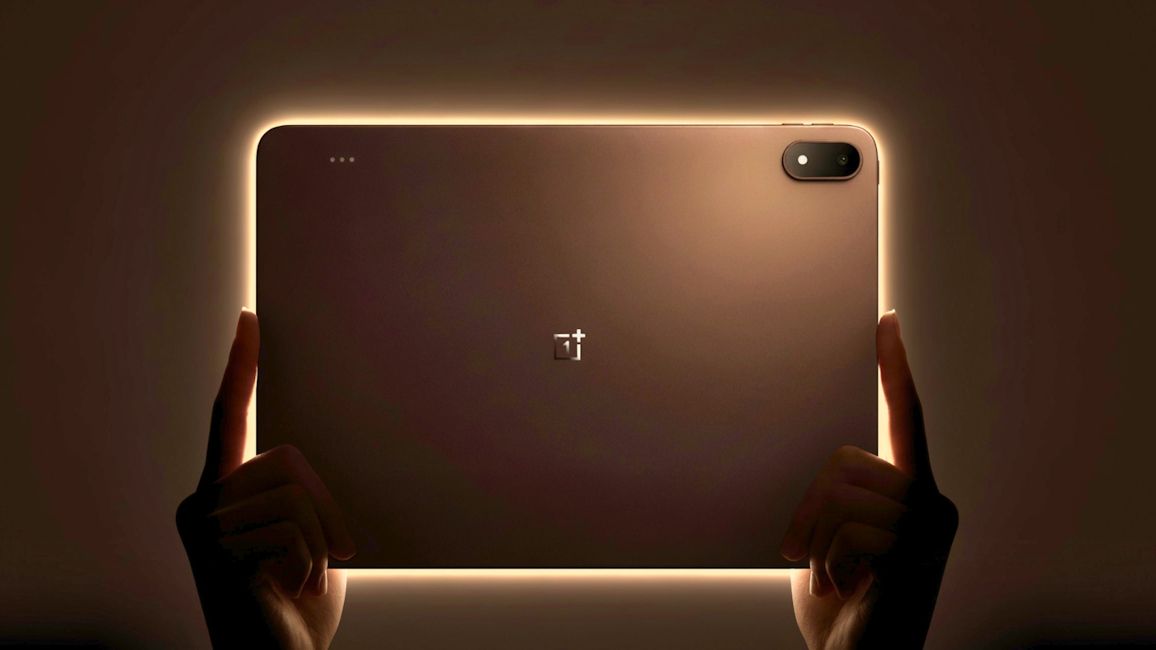 OnePlus Pad 4 back design showcased while in hand