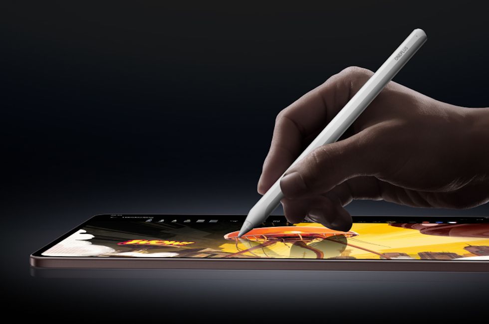 OnePlus Pad 4 with stylus showcased