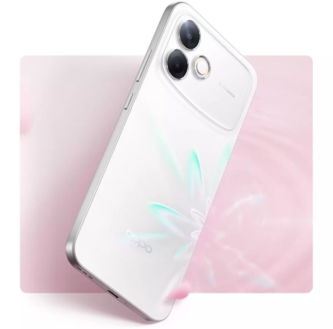 Oppo A6s Pro Lucky Lotus colour option back design showcased