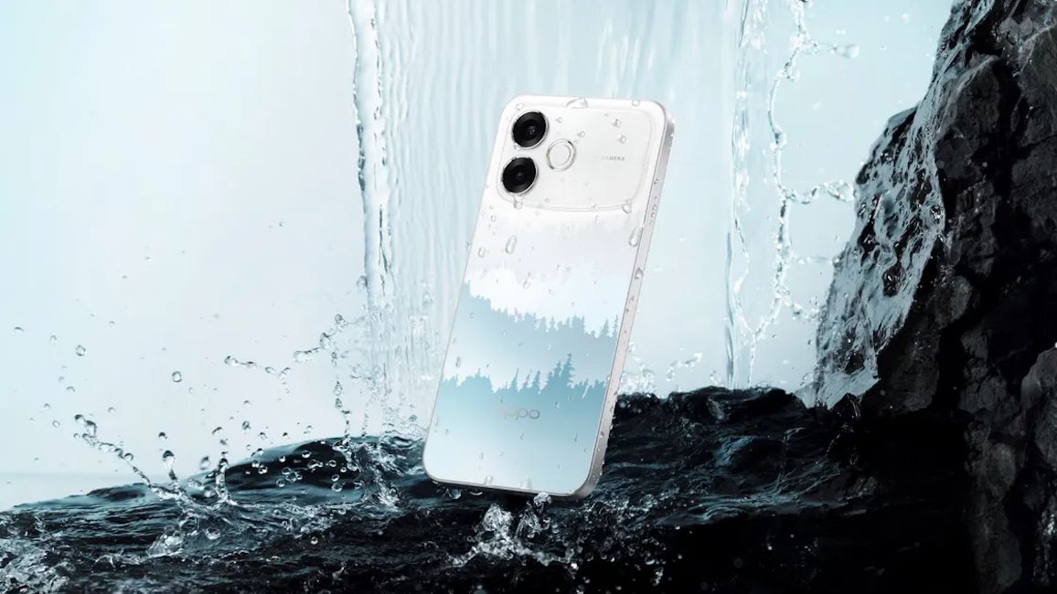 Oppo F33 Pro mist back design showcased