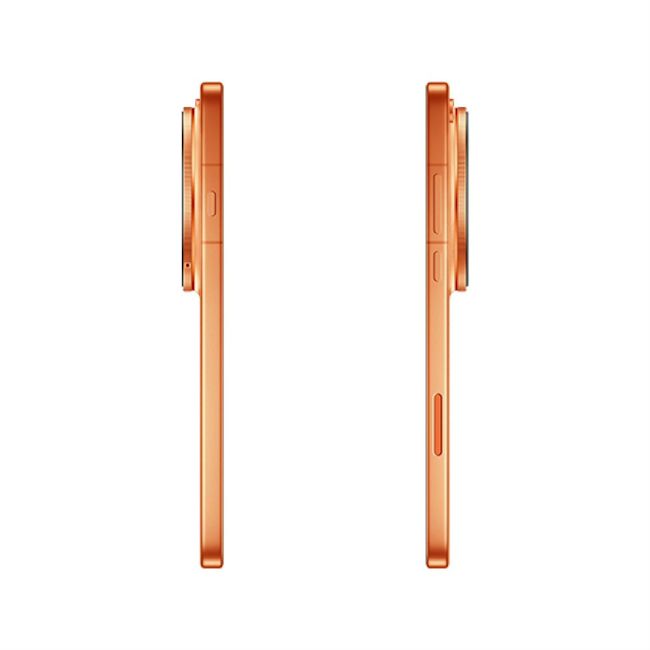 Oppo Find X9 Ultra orange left and right design in hand