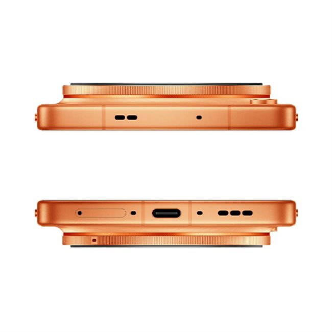 Oppo Find X9 Ultra orange top and bottom design in hand