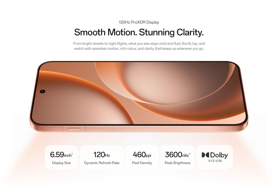 Oppo Find X9s display