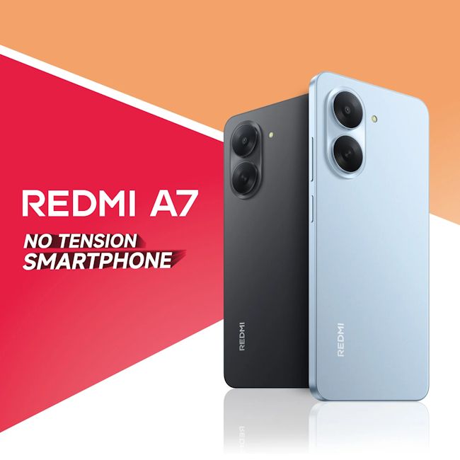 Redmi A7 Pro colour options and back design showcased