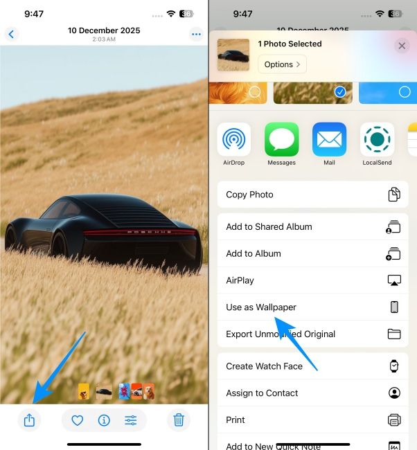tap-share-button-and-select-Use-as-wallpaper