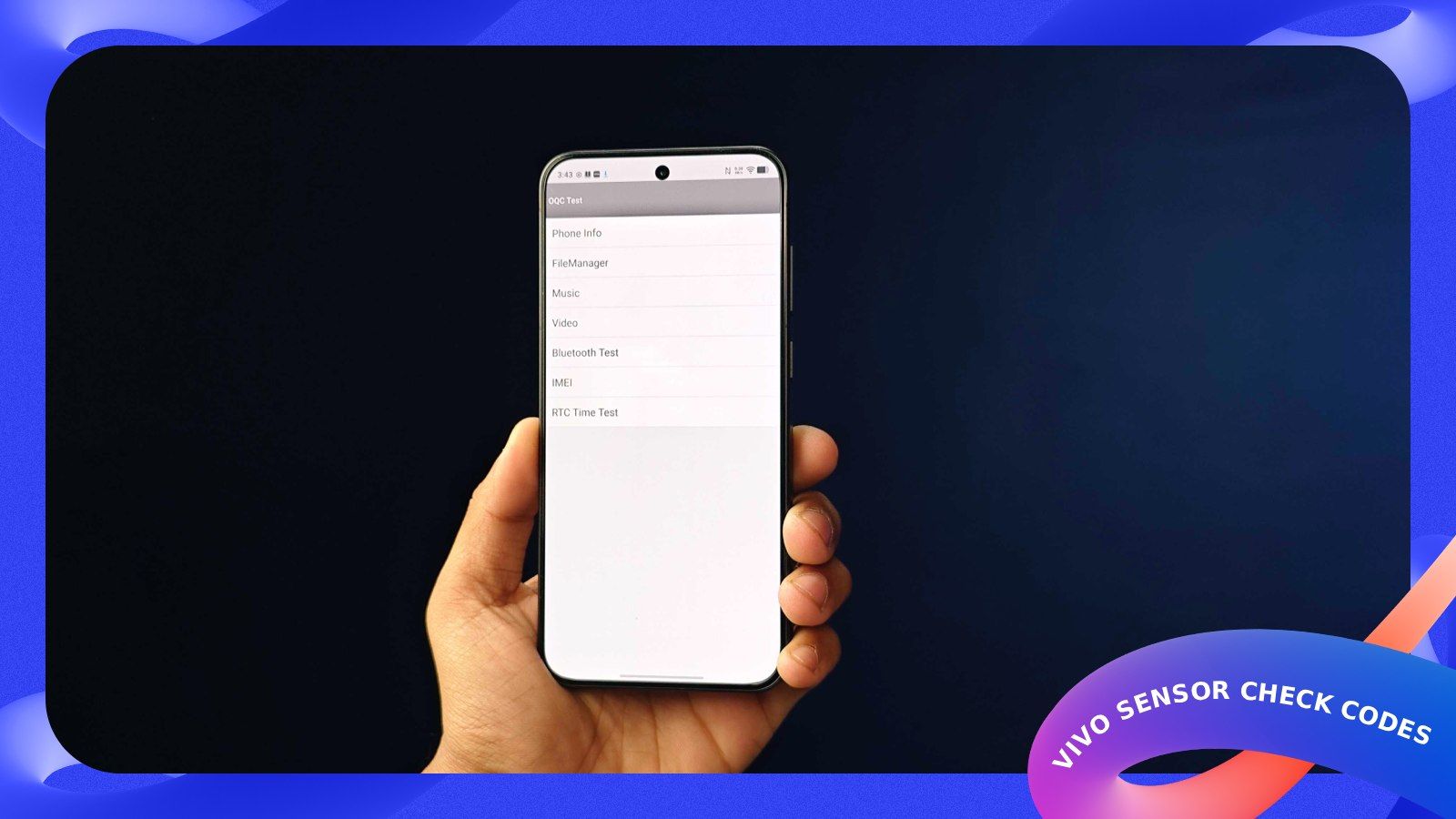 Vivo Sensor Check Codes List and How to Use Them