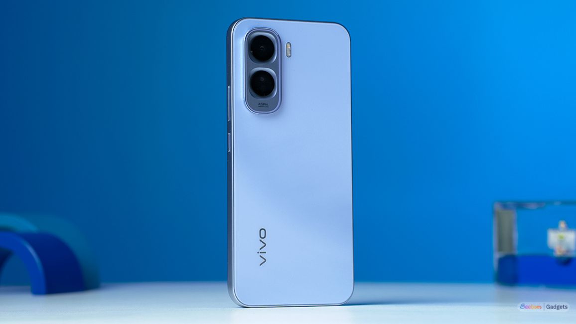 Vivo T5 Pro Glacier Blue back design showcased