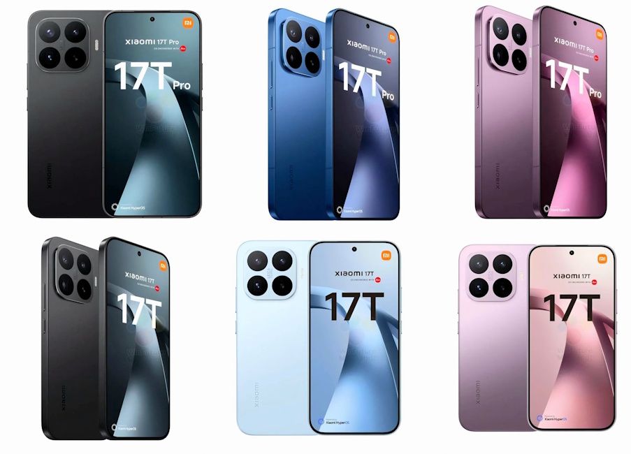 Xiaomi 17T and Xiaomi 17T Pro leaked images