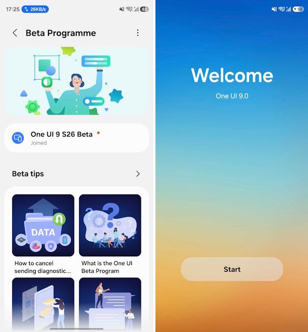 One UI 9 beta update is now live for the Galaxy S26 series in India One UI 9 beta update is now live for the Galaxy S26 series in India
