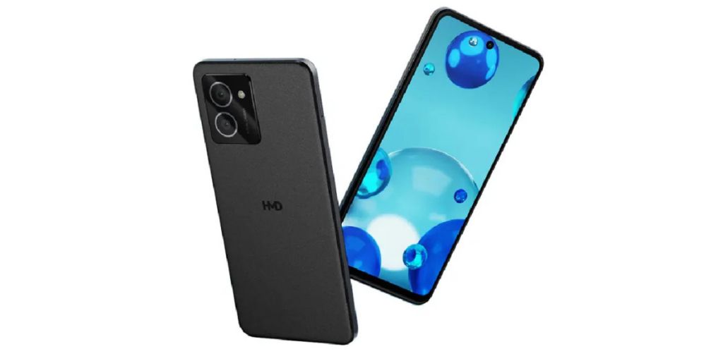 HMD VIbe 5G from the front and back