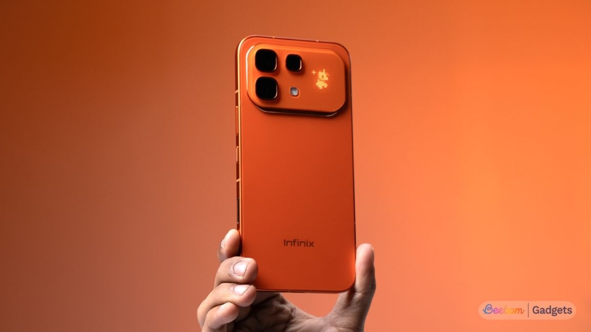 Infinix-Note-60-Pro-Design-in-hand-against-orange-background