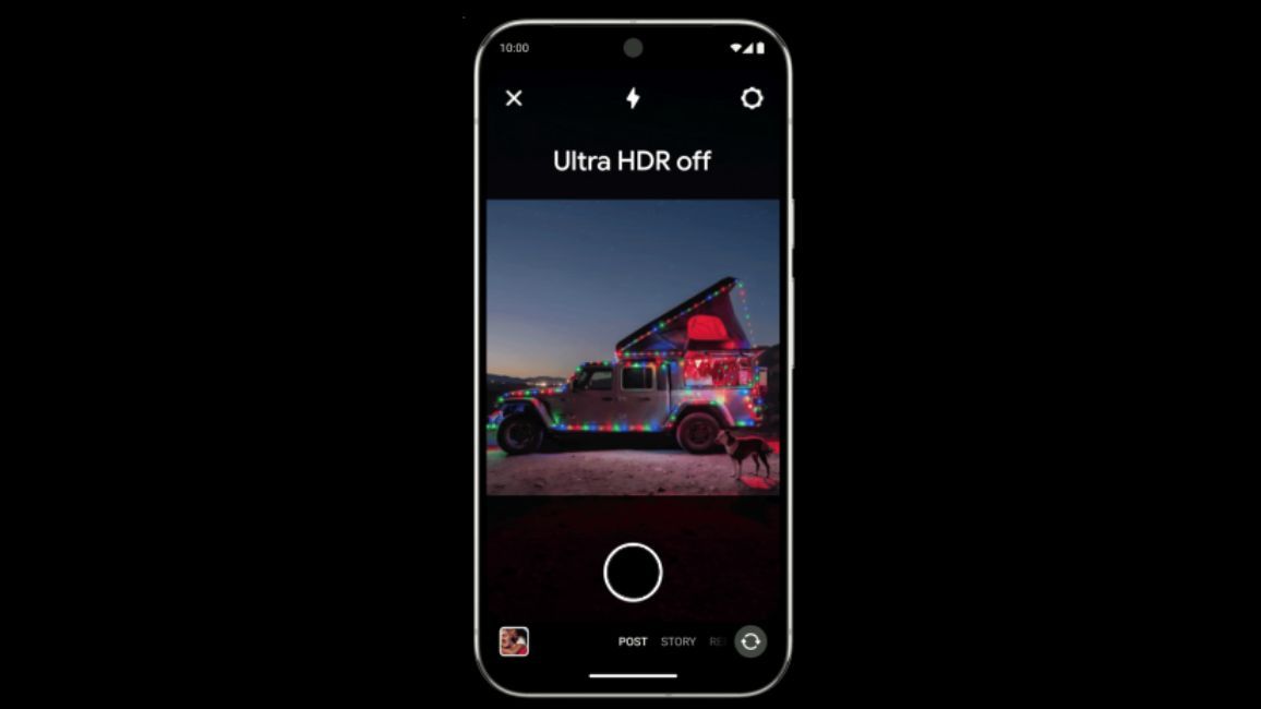 Instagram Ultra HDR Image Upload preview from an Android Phone showcase