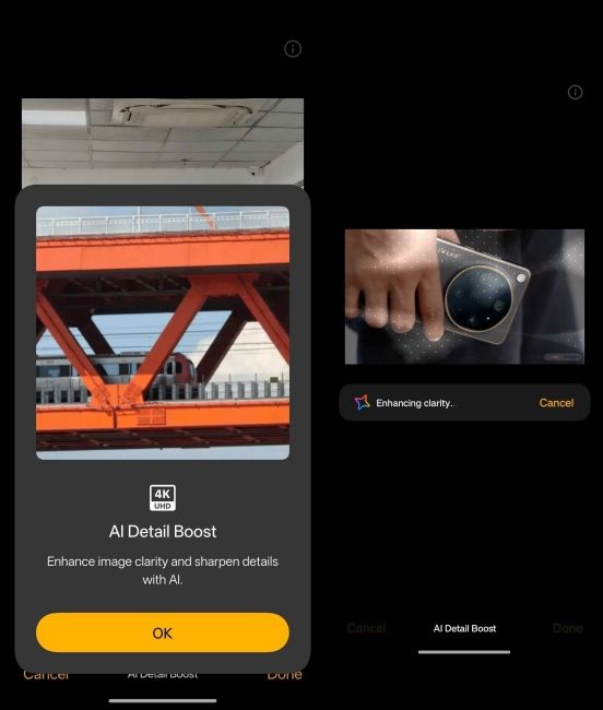 OnePlus AI Detail Boost Feature in Action OnePlus AI Detail Boost Feature in Action