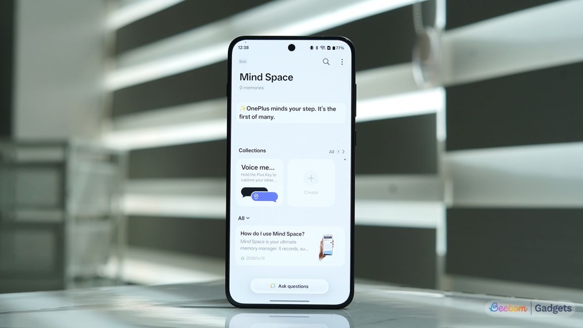 OnePlus Mind Space Feature showcase in the OnePlus 15R 