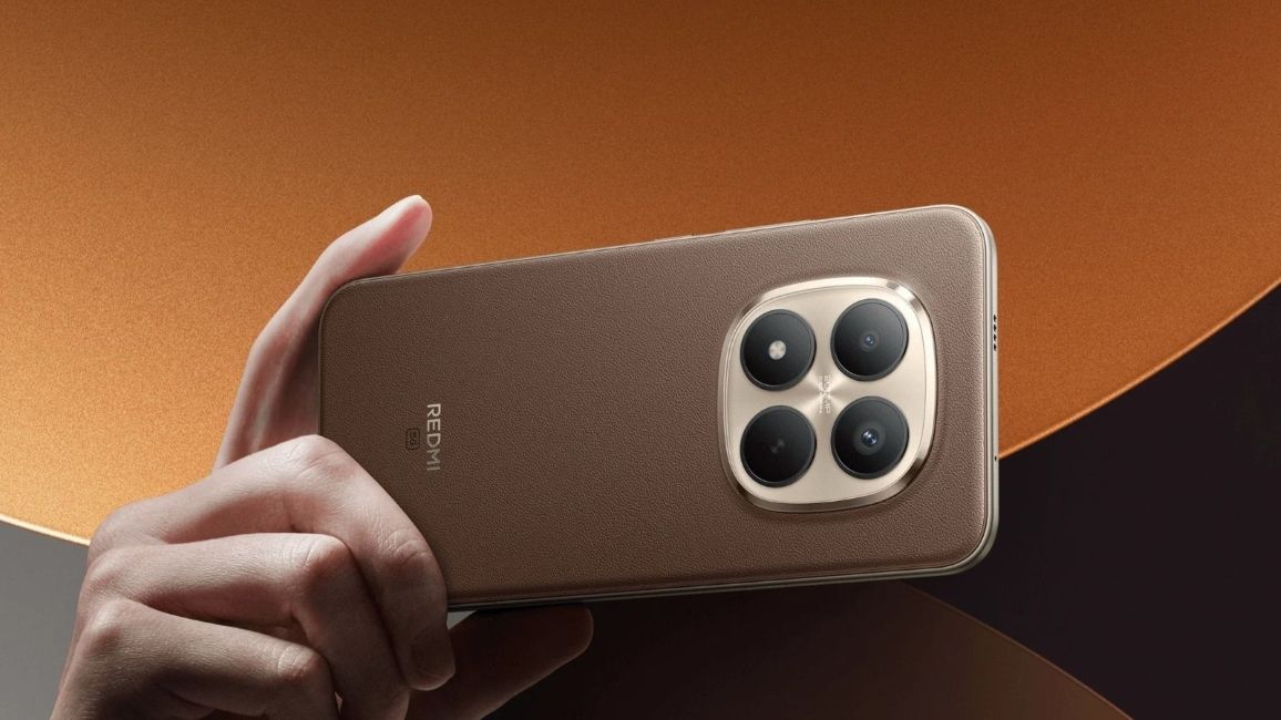 Redmi Note 15 Pro+ in Mocha Brown colourway held horizontally Redmi Note 15 Pro+ in Mocha Brown colourway held horizontally