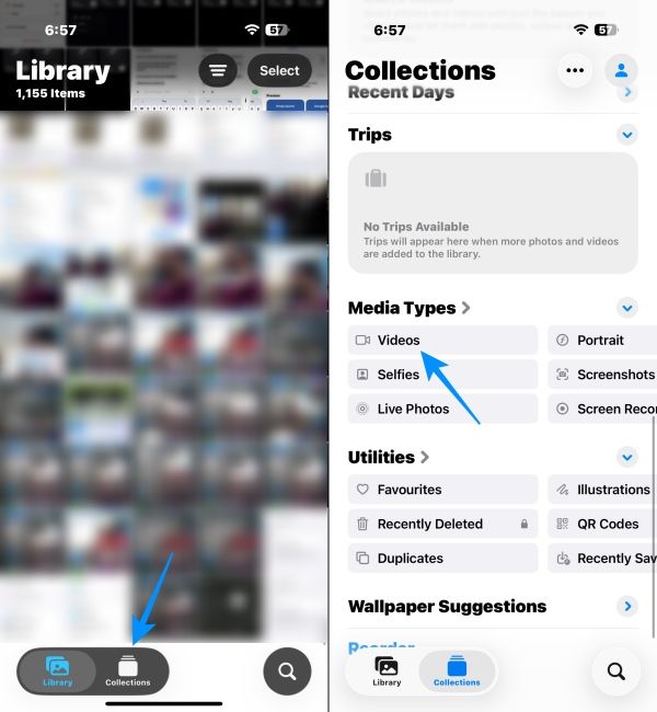Select-Collections-and-go-to-Media-Type-in-iPhone-Photos-App