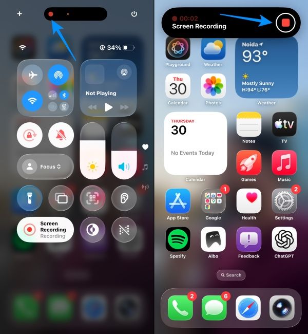 Stop-screen-recording-on-iPhone 