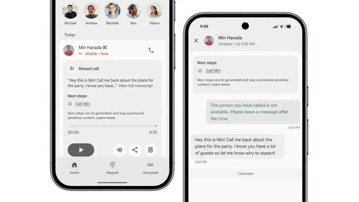 Google Take a Message feature Pixel