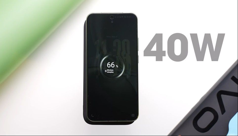 Vivo X300 FE 40W wireless charging illustration