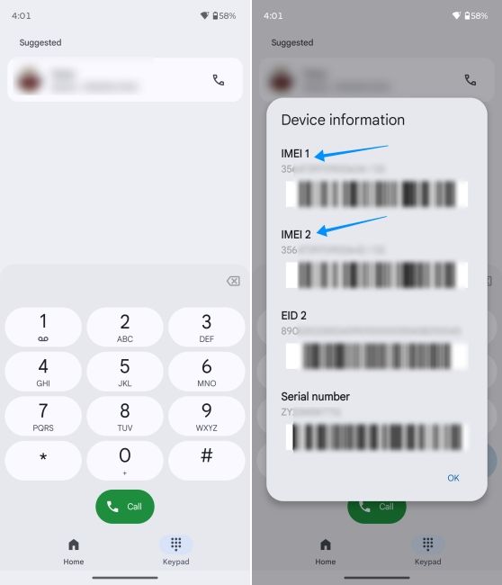 screenshot from a motorola phone showing how to find imei number via dialer code screenshot from a motorola phone showing how to find imei number via dialer code