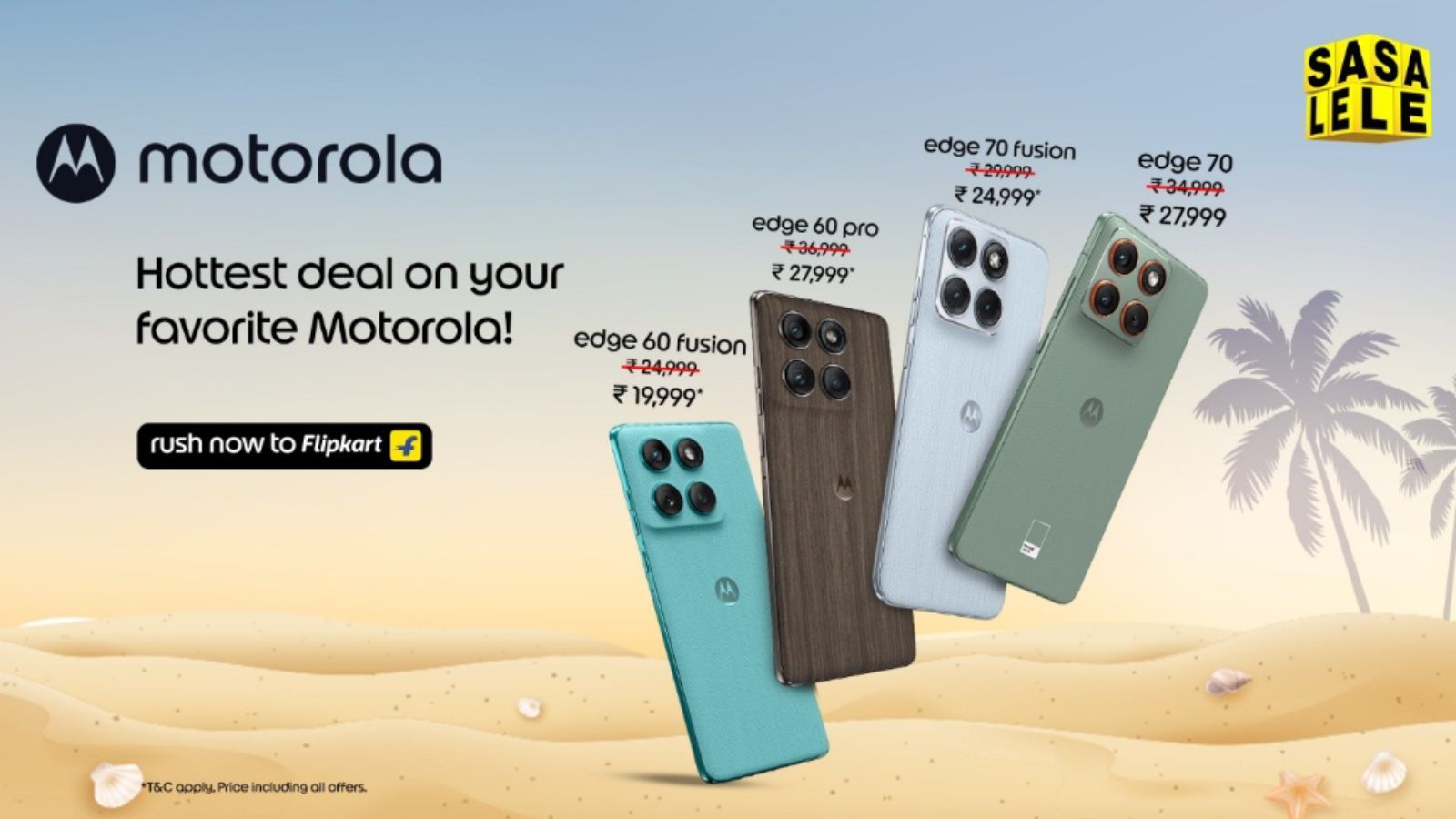Flipkart SASA Sale Motorola Deals Revealed: Price, Offers, Discounts and More