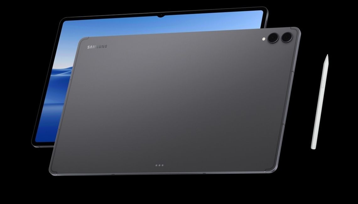samsung galaxy tab s11 ultra with s pen, dark background