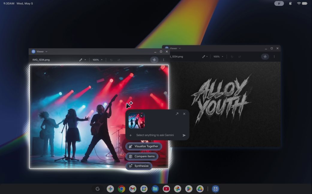 googlebook UI for magic pointer