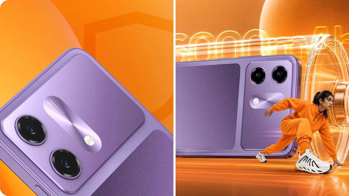 HMD Vibe 2 5G Lavender back design showcased