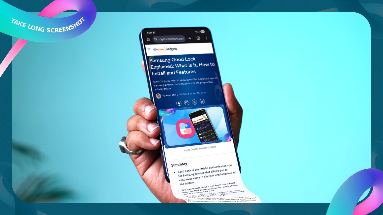 How to Take Long Screenshot in Samsung Phones thumbnail