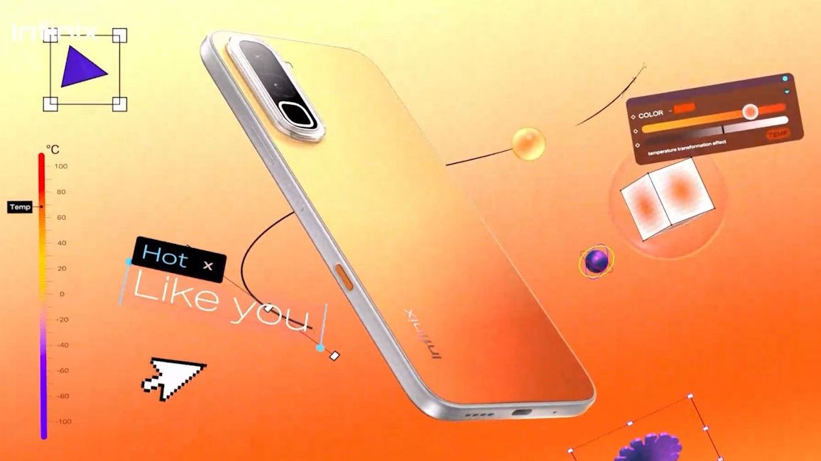Infinix Hot 70 in Thermo Orange 