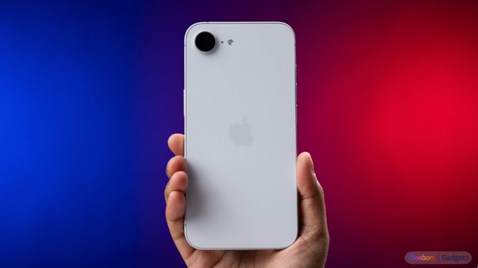 iPhone 17e in white colourway from the back iPhone 17e in white colourway from the back