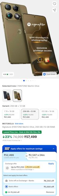 Motorola Edge 60 Pro Flipkart Sasa Lele deal screenshot