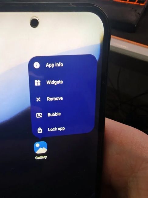 image showing native lock app functionality on android 17