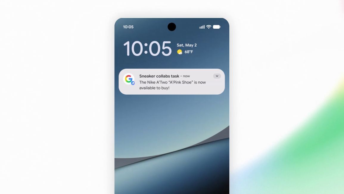 google's information agent notification alert