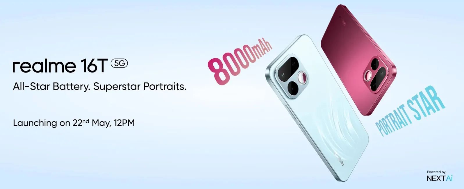 Realme 16T colourways and back design