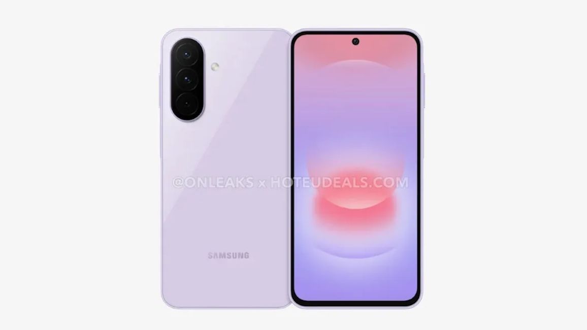 Samsung Galaxy A27 pink front and back design