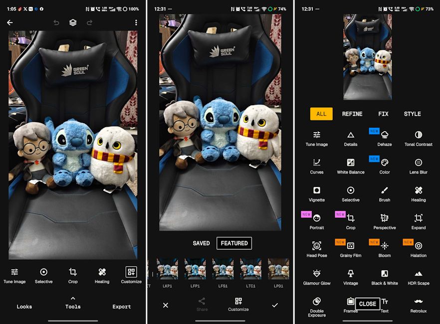 Snapseed 4.0 update UI interface, effects and filters showcased
