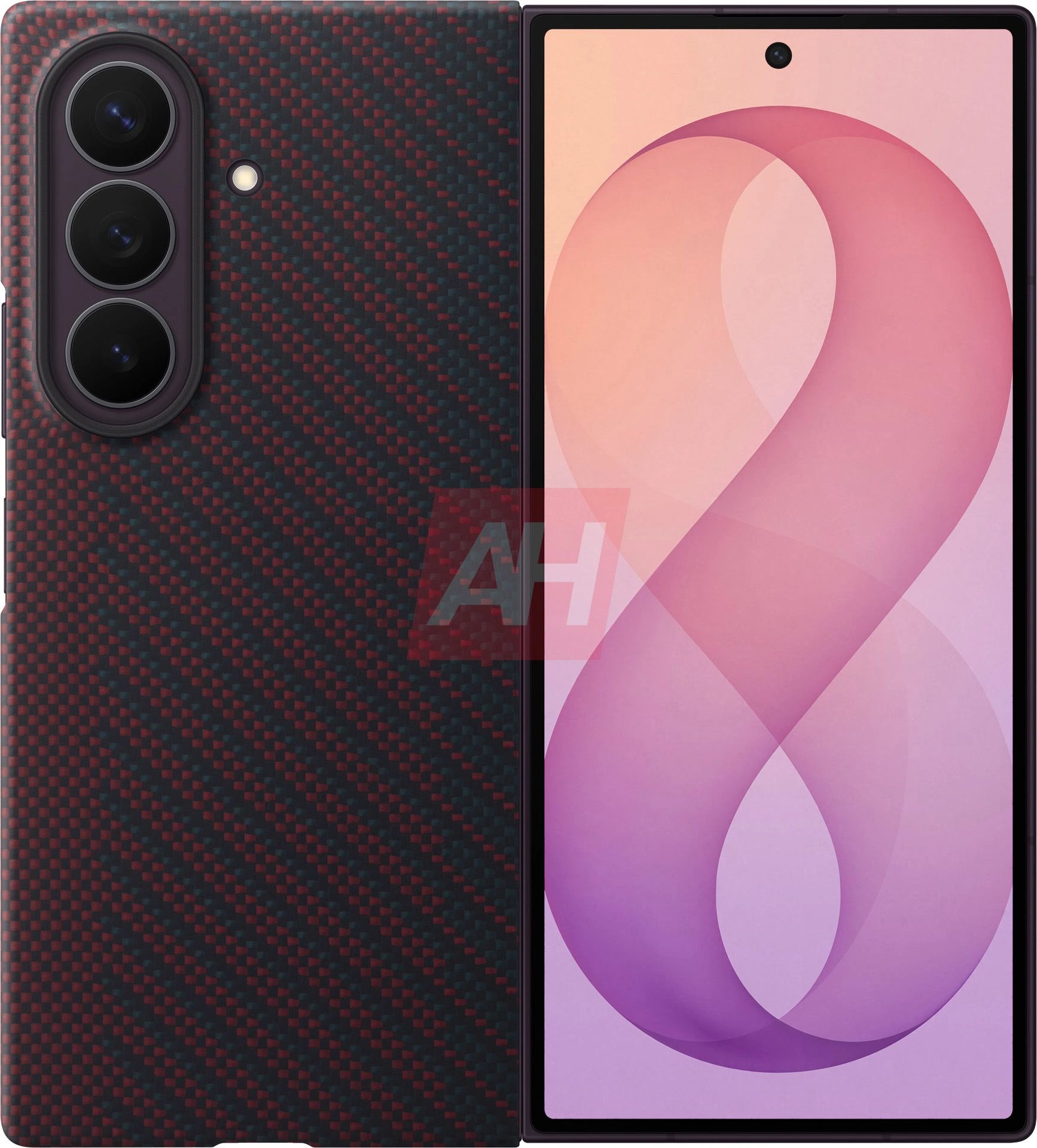 Samsung Galaxy Z Fold 8 Ultra Red Aramid Fibre case