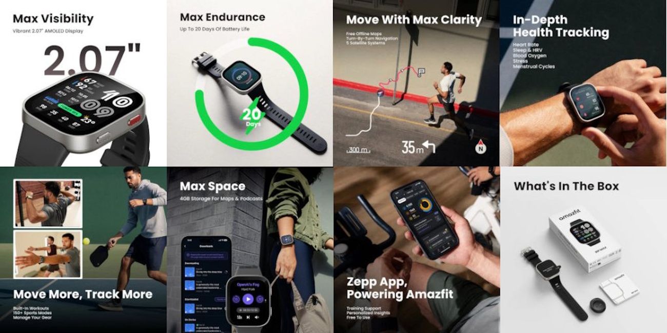 Amazfit Bip Max specs at a glance Amazfit Bip Max specs at a glance