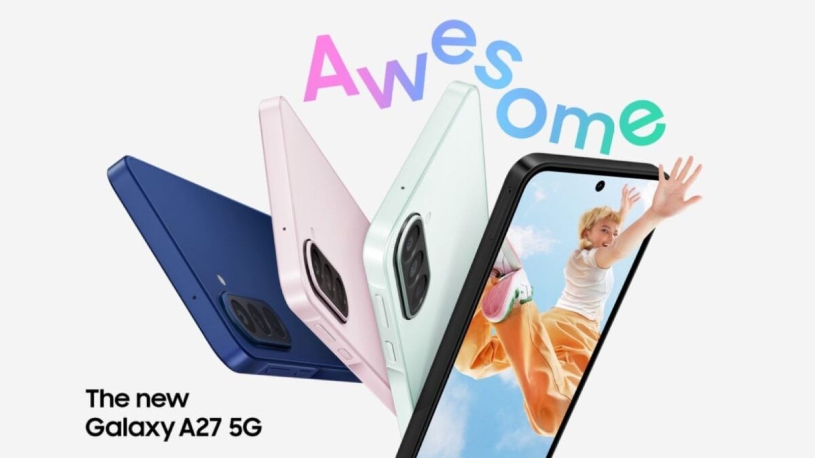 Samsung Galaxy A27 smartphone colourways