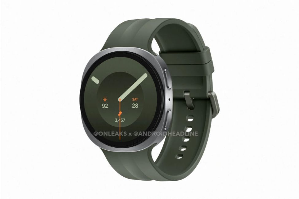 Samsung Galaxy Watch 9 in green closed