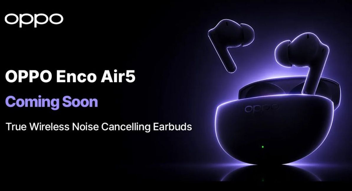 Oppo Enco Air 5 India launch teaser Oppo Enco Air 5 India launch teaser